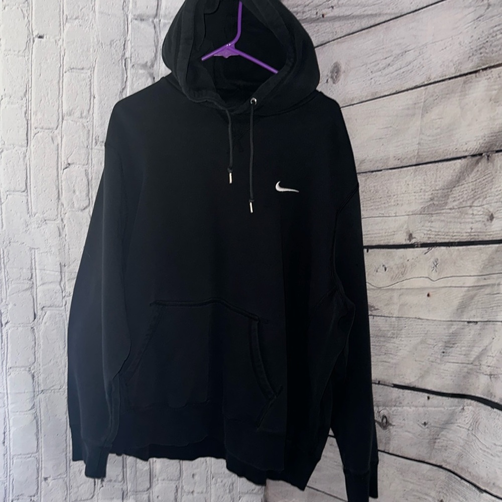 Nike Black Pullover Hoodie with Small Swoosh